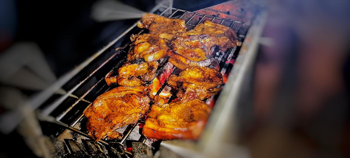 Grilled pork chops